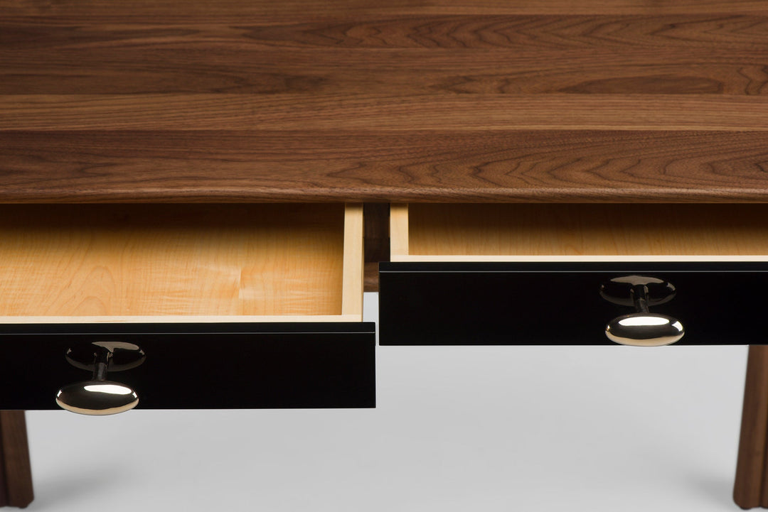 DANISH OILED WALNUT & BLACK GLOSS HDF