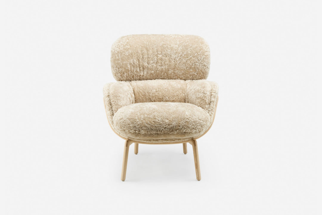 WHITE OILED ASH & MOHAWI CURLY SHEEPSKIN