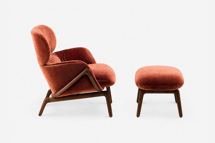 DANISH OILED WALNUT & DISO RAME ( + ELYSIA LOUNGE CHAIR)