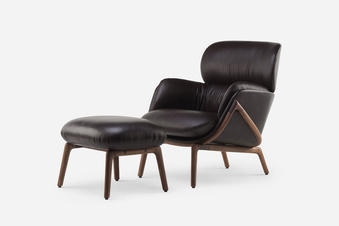 DANISH OILED WALNUT & ELMORUSTICAL 93287 (WITH ELYSIA LOUNGE CHAIR)