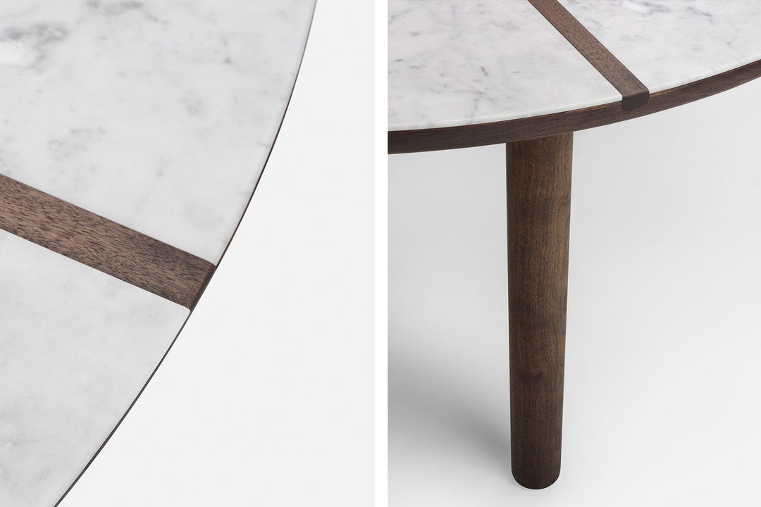 BLACK OILED WALNUT & CARRARA MARBLE
