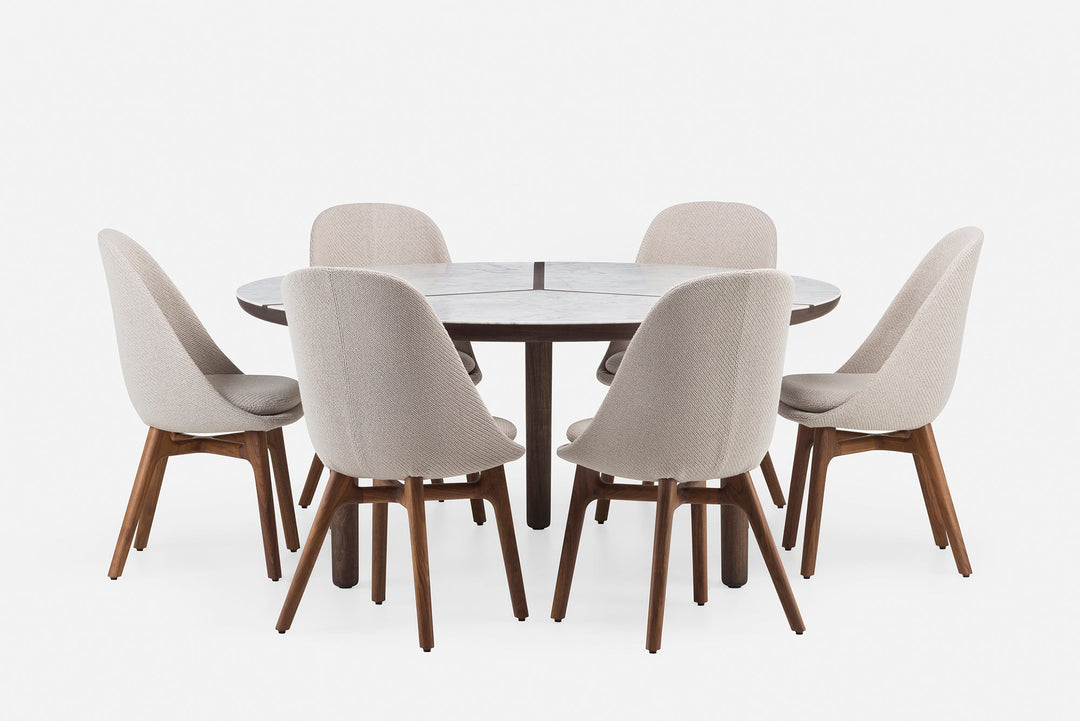 BLACK OILED WALNUT & CARRARA MARBLE