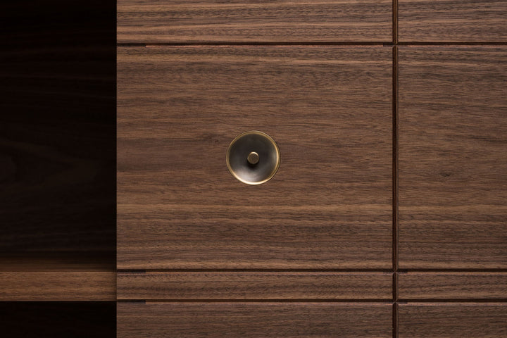 DANISH OILED WALNUT & BLACK GLOSS HDF