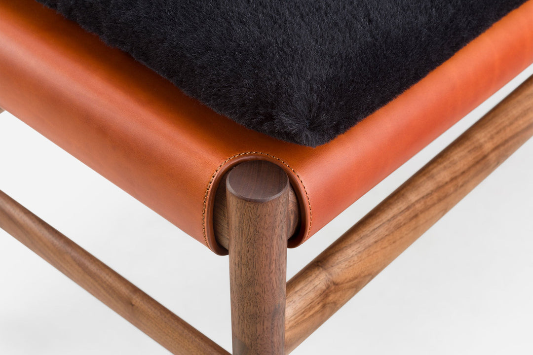 DANISH OILED WALNUT & DARK TAN LEATHER & EINAR 197