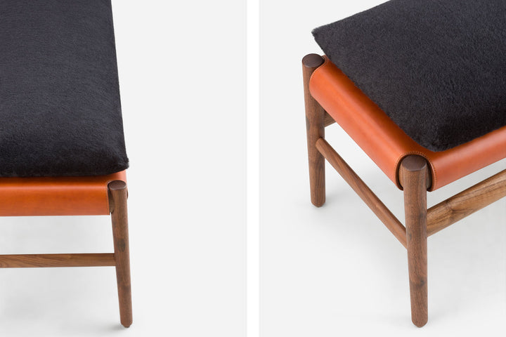 DANISH OILED WALNUT & DARK TAN LEATHER & EINAR 197