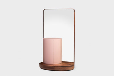 DANISH OILED WALNUT & DUSTY ROSE GLOSS LACQUER 