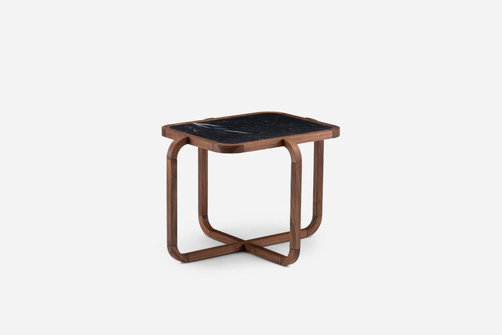 DANISH OILED WALNUT & BLACK MARQUINA MARBLE (MODEL: MM)