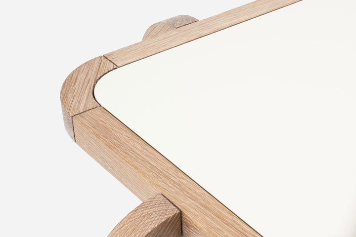 WHITE OILED OAK & BONE GLOSS HDF (MODEL: S)