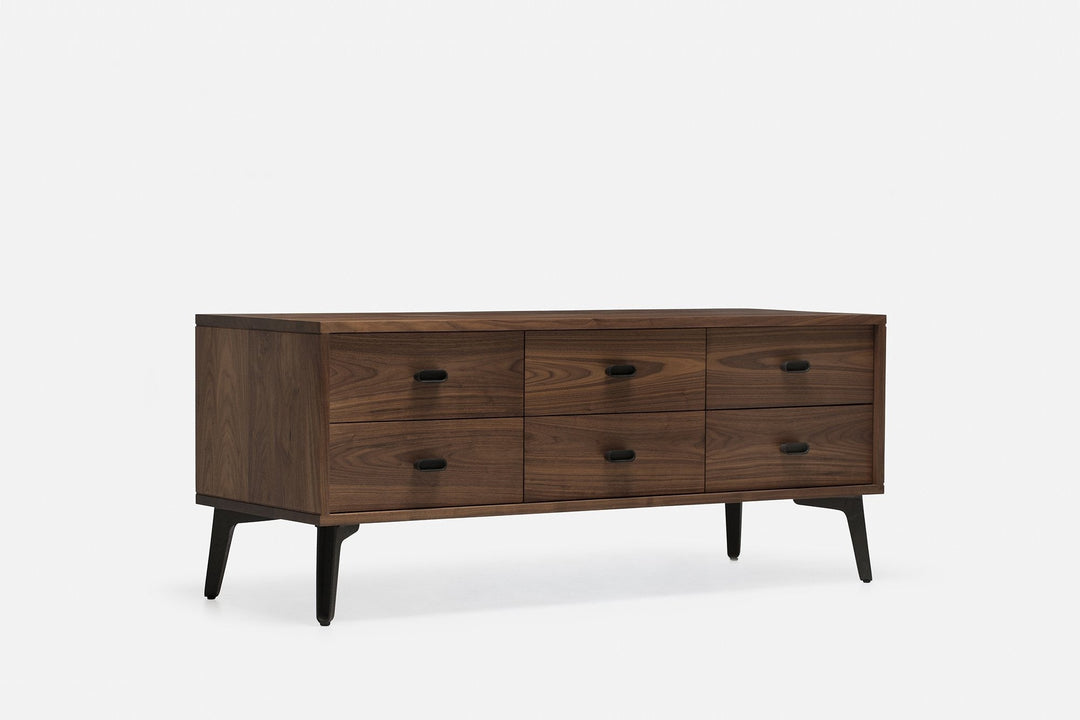 DANISH OILED WALNUT & CAST IRON