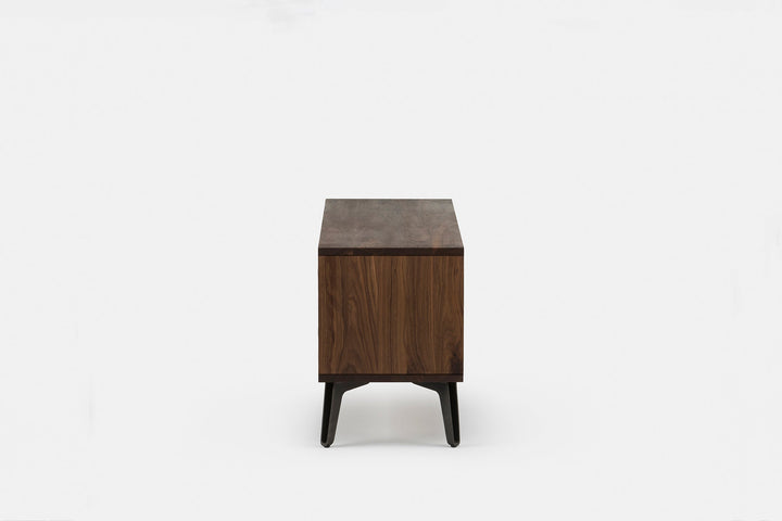 DANISH OILED WALNUT & CAST IRON