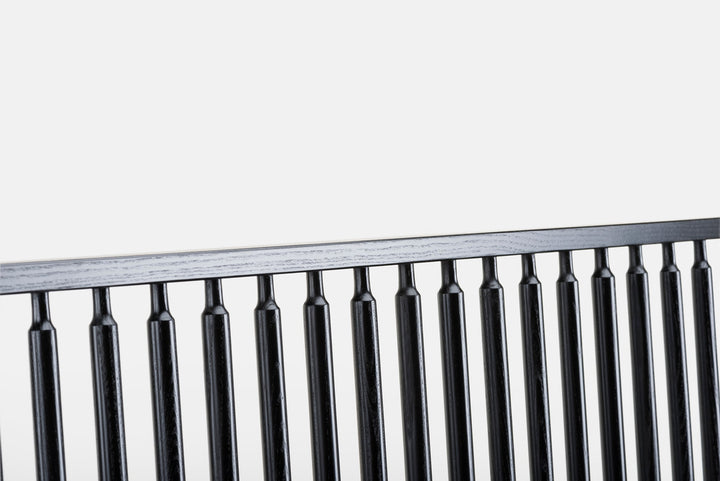 BLACK PAINTED ASH (+ OPTIONAL SEAT PAD IN BLACK NATURAL GRAIN LEATHER)