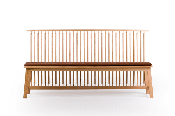 DANISH OILED OAK  (MODEL: 444 + OPTIONAL SEAT PAD IN BROWN NATURAL GRAIN LEATHER)