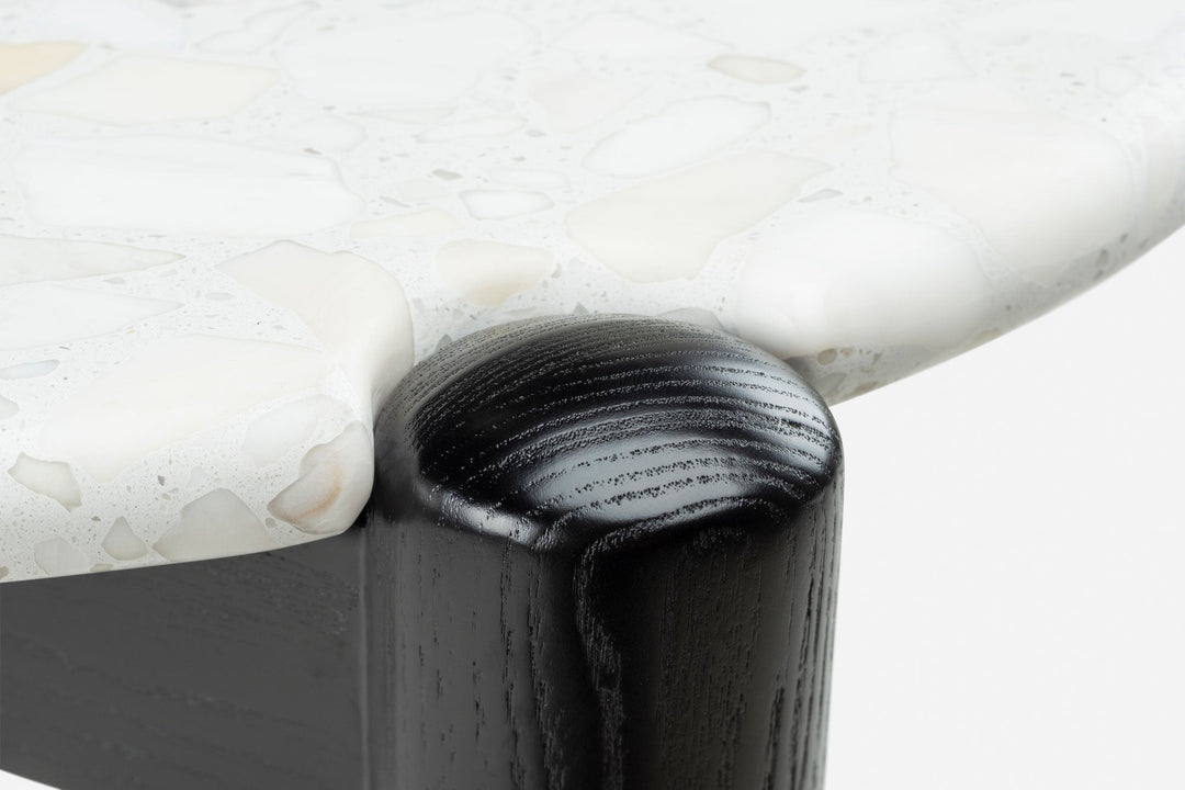 BLACK PAINTED ASH & BRANCO TERRAZZO (MODEL: SM)