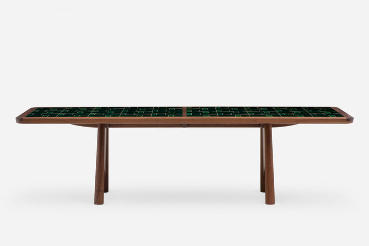 DANISH OILED WALNUT & GREEN TILE (MODEL: M)