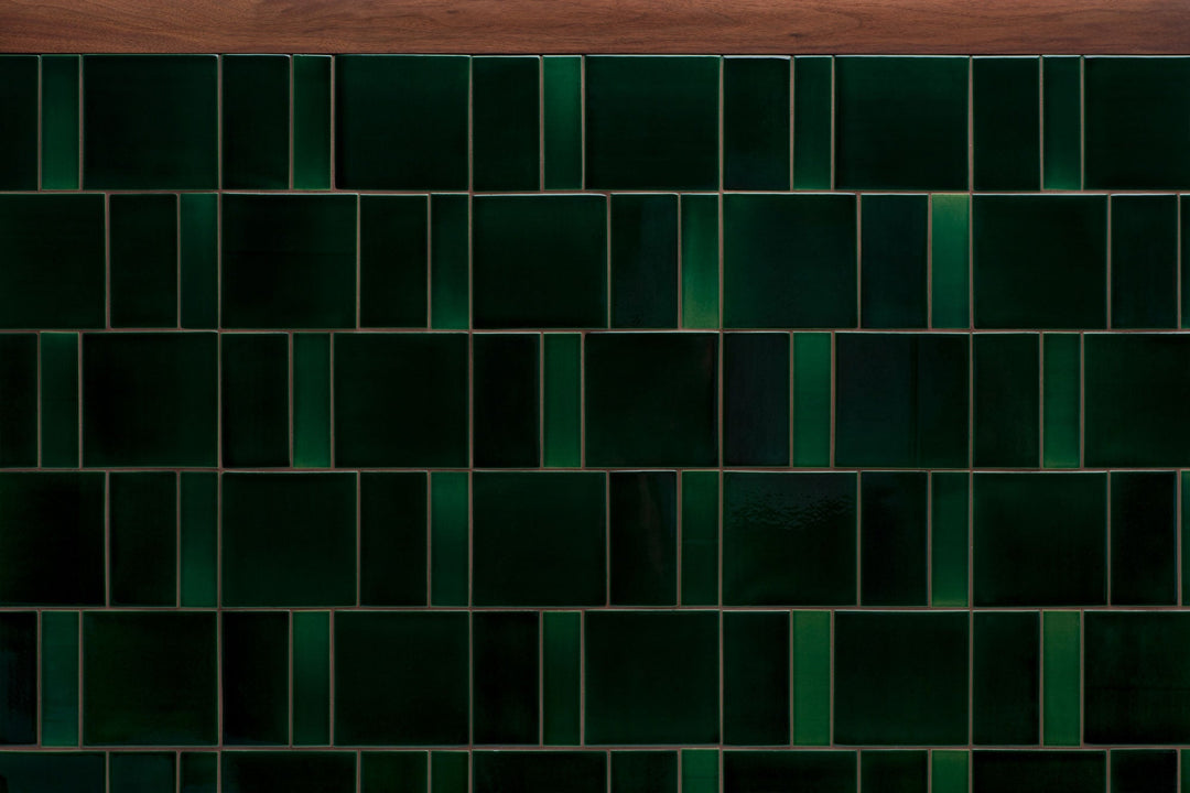 DANISH OILED WALNUT & GREEN TILE (MODEL: M)