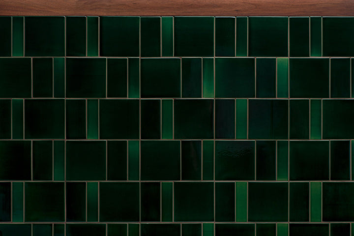DANISH OILED WALNUT & GREEN TILE (MODEL: M)