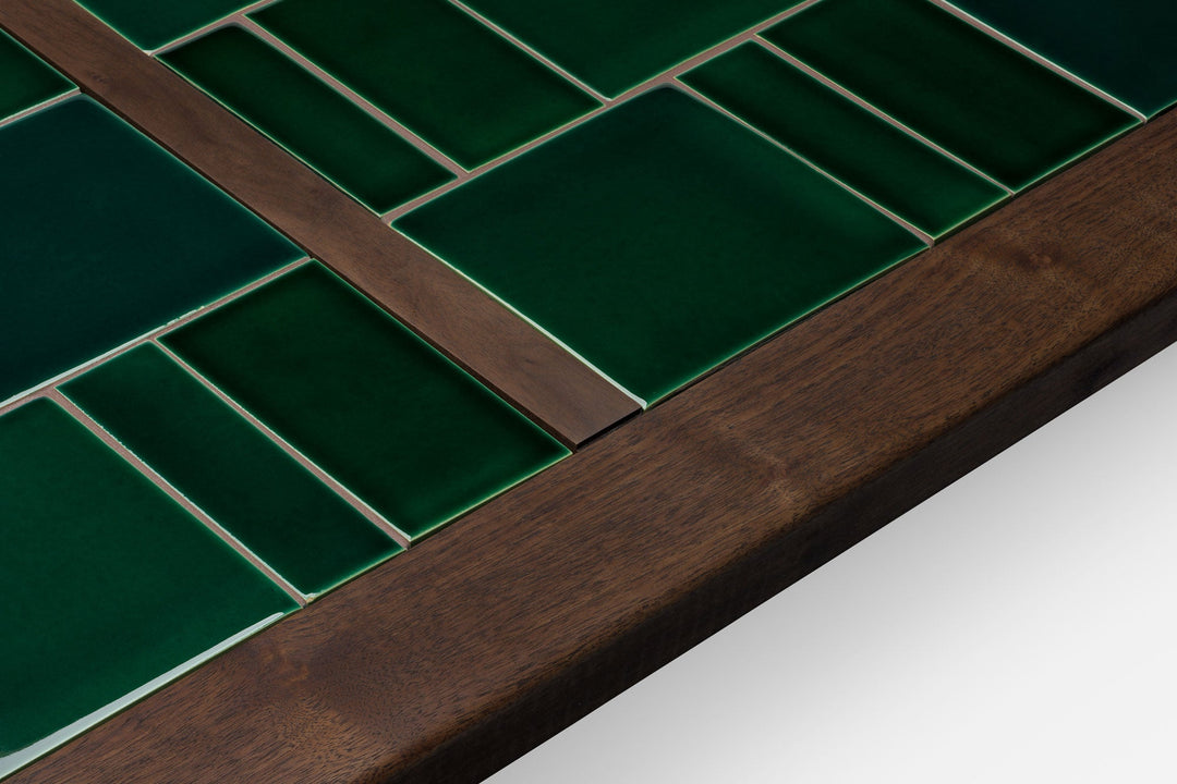 BLACK OILED WALNUT & GREEN TILE (MODEL: L)