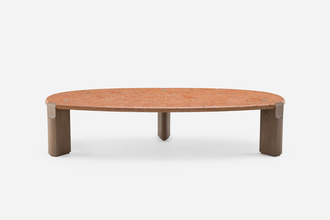 ROSA NEGRAIS MARBLE & OXIDISED OAK (MODEL: LFM, H 35 CM)