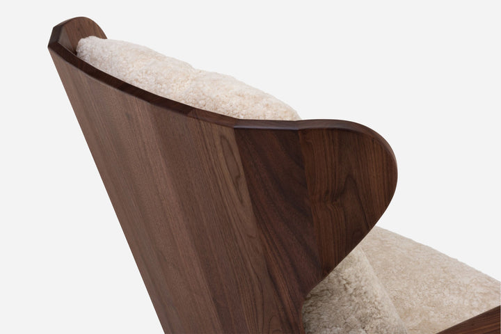 DANISH OILED WALNUT & MOHAWI SHEEPSKIN