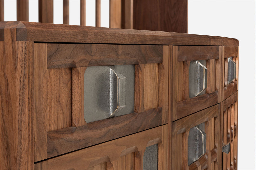 DANISH OILED WALNUT & GREY CERAMIC (MODEL: MF)