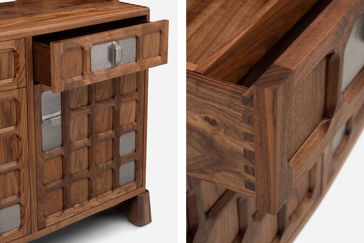 DANISH OILED WALNUT & GREY CERAMIC (MODEL: LF)