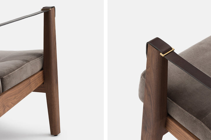 DANISH OILED WALNUT & HARALD 2 242 & BROWN LEATHER STRAPS