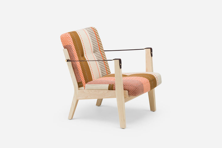 WHITE OILED ASH & MANTA ESPINHADA & BROWN LEATHER STRAPS