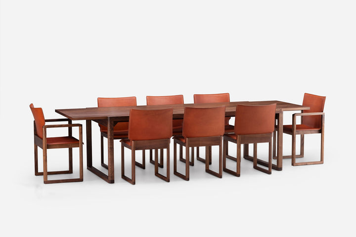 DANISH OILED WALNUT (MODEL: L + OCTOBER DINING CHAIR & ARMCHAIR)