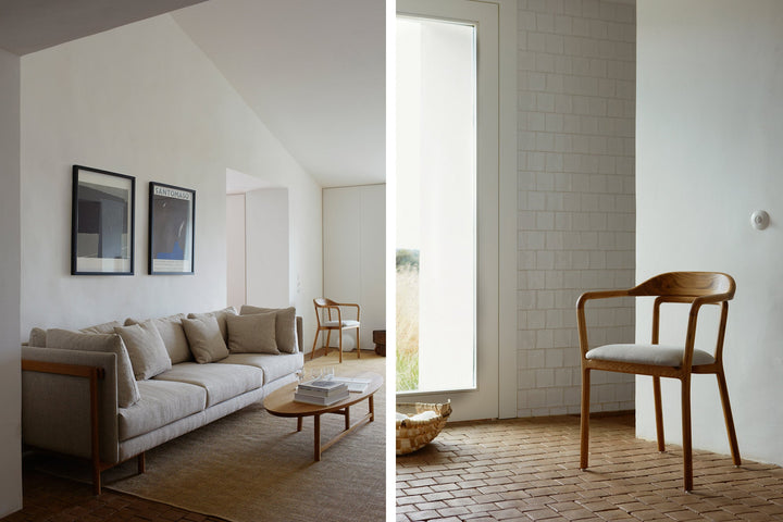 DANISH OILED OAK & SUNNIVA 717 (+ FRAME SOFA AND TRIO OVAL COFFEE TABLE)