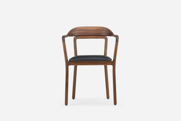 DANISH OILED WALNUT & BLACK LEATHER