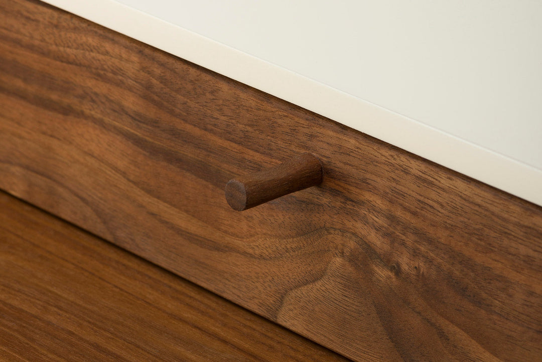 DANISH OILED WALNUT & BONE GLOSS HDF