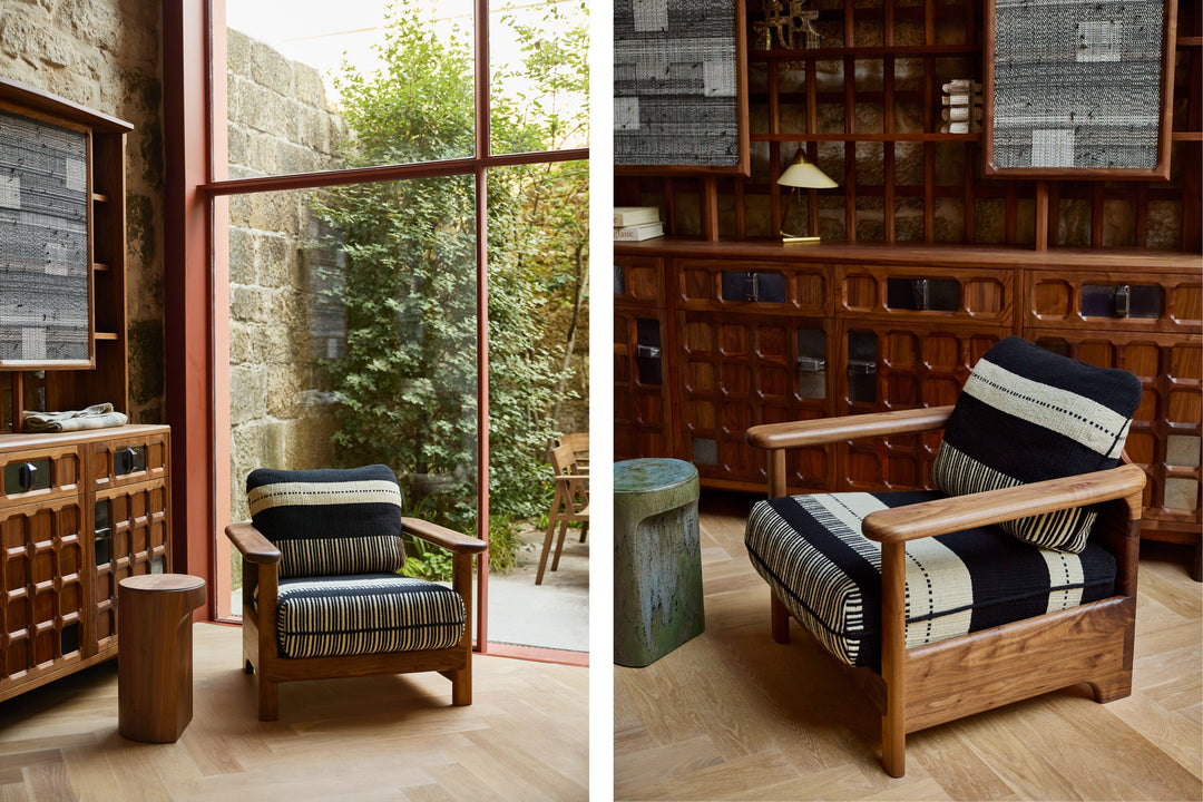 DANISH OILED WALNUT & MANTA LIDO PRETO / CRU