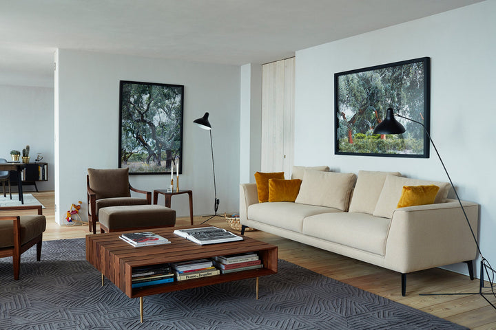 DANISH OILED WALNUT & COM (+ LOW LOUNGE CHAIR, HORIZON COFFEE TABLE, MARY'S SIDE TABLE AND MCQUEEN SOFA)